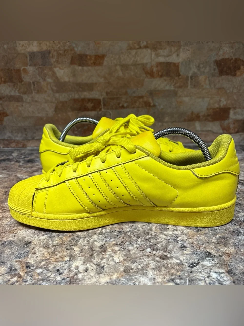 Adidas Originals x Pharrell Williams Superstar Supercolor Yellow Size 10